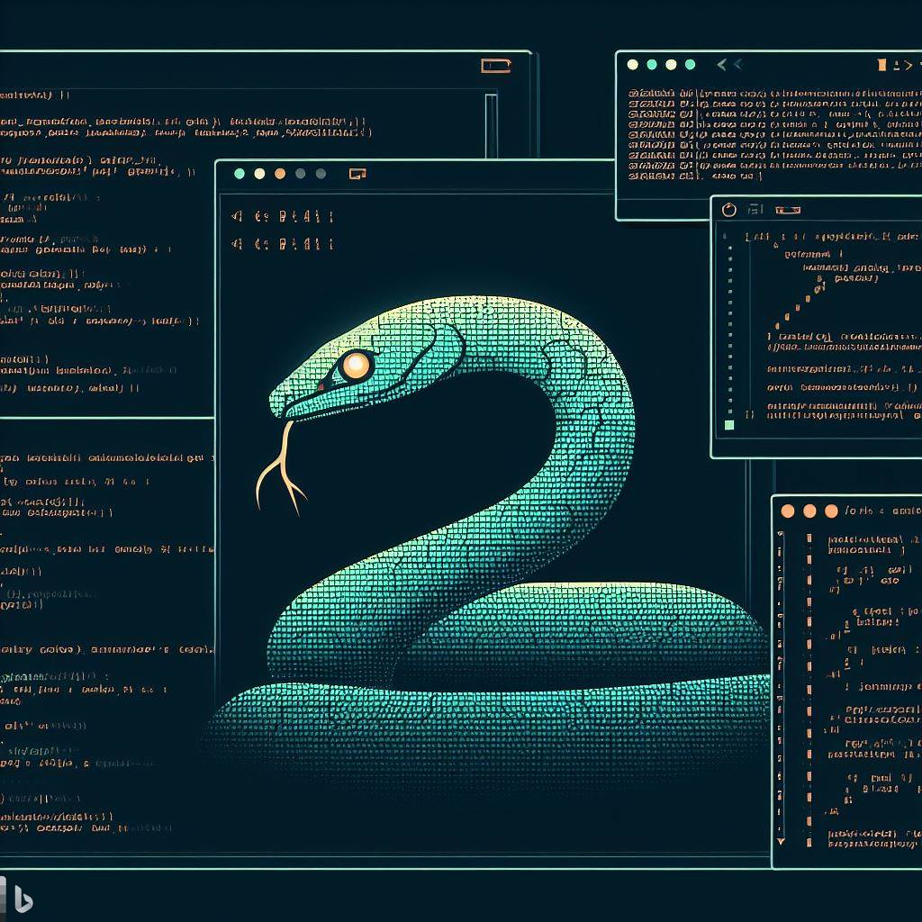 Coding Snake Wallpaper